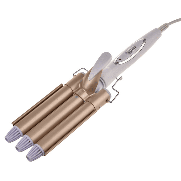 Hair Waver, 3 Head Waver, 3 Prong Hair Curler with 2 Temperature Settings, Hair Waffle Maker Hair Curler for Beach Waves
