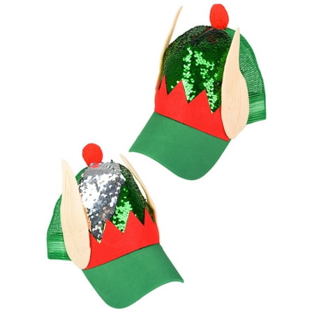 Christmas Elf Trucker Hat Costume Accessory