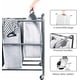 thumbnail image 3 of Clasificador de ropa de 4 secciones con ruedas, cesta de lavandería enrollable con gran capacidad y bolsas extraíbles para almacenamiento de ropa, 3 of 8