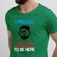 thumbnail image 2 of Greenyef Graphics I Paused My Game to Be Here Video Gamer Gift for Men Teenagers Gaming Funny Graphic T-Shirt Style-38 (Antique Irish, Large), 2 of 6