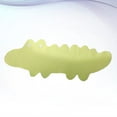 thumbnail image 4 of Alfombrilla de baño antideslizante con forma de cocodrilo de dibujos animados, con ventosas, para niños, color verde, 4 of 7