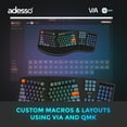 thumbnail image 4 of ADESSO 2X LARGE PRINT ILLUMINATED ERGONOMIC MECHANICAL KEYBOARD, 4 of 14
