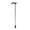 Coffee, variant on Sioweci Walking Stick with Ergonomic Handle 2 Section Length Adjustable Stable Anti-Skid Crutch Hiking Cane for Women Men Silver