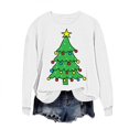 thumbnail image 2 of Taylonsss Chandail en Molleton de Noël à Col Rond pour Femmes Manches Longues Chandail Décontracté pour Hiver et Printemps Usage Quotidien, 2 of 5