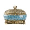 thumbnail image 6 of Retro Jewelry Ring Storage Case Decorative Boxes With Lids For Home Decor Earring Container Decor Resin Necklace Travel Display Box Jewelry Box Female Gift, 6 of 11