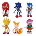 thumbnail image 1 of Sonic The Hedgehog Décoration Figurine d'Action 6 Pcs, 1 of 3