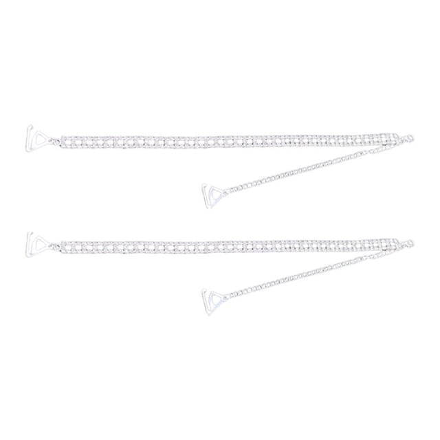 1 par de correas de hombro para sujetador, correas antideslizantes, correas decorativas desmontables y ajustables para ropa interior de mujer, para co Longitud del gancho de 18 cm.