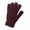 Dark Coffee, variant on Winter Thermal Gloves for Men Women, Knit Five Finger Gloves with Elastic Rib Cuff, Windproof Warm Winter Gear for Cold Weather Outdoor Activities