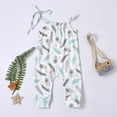 thumbnail image 2 of Body De Bebé Canastilla Onesies Para Niños Pequeños Niñas Sin Mangas Estampado Floral Mono De Una Pieza Con Correa Mono Gris Odeerbi  LM103-3990, 2 of 8