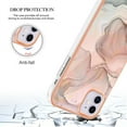 thumbnail image 5 of ELEHOLD for iPhone 11 6.1 inch Marble Case, Clear Electroplated Frame Soft TPU Anti-Scratch Wear-Resistant Wireless Charging Slim Fit Transparent Case for iPhone 11,Rosegold, 5 of 5