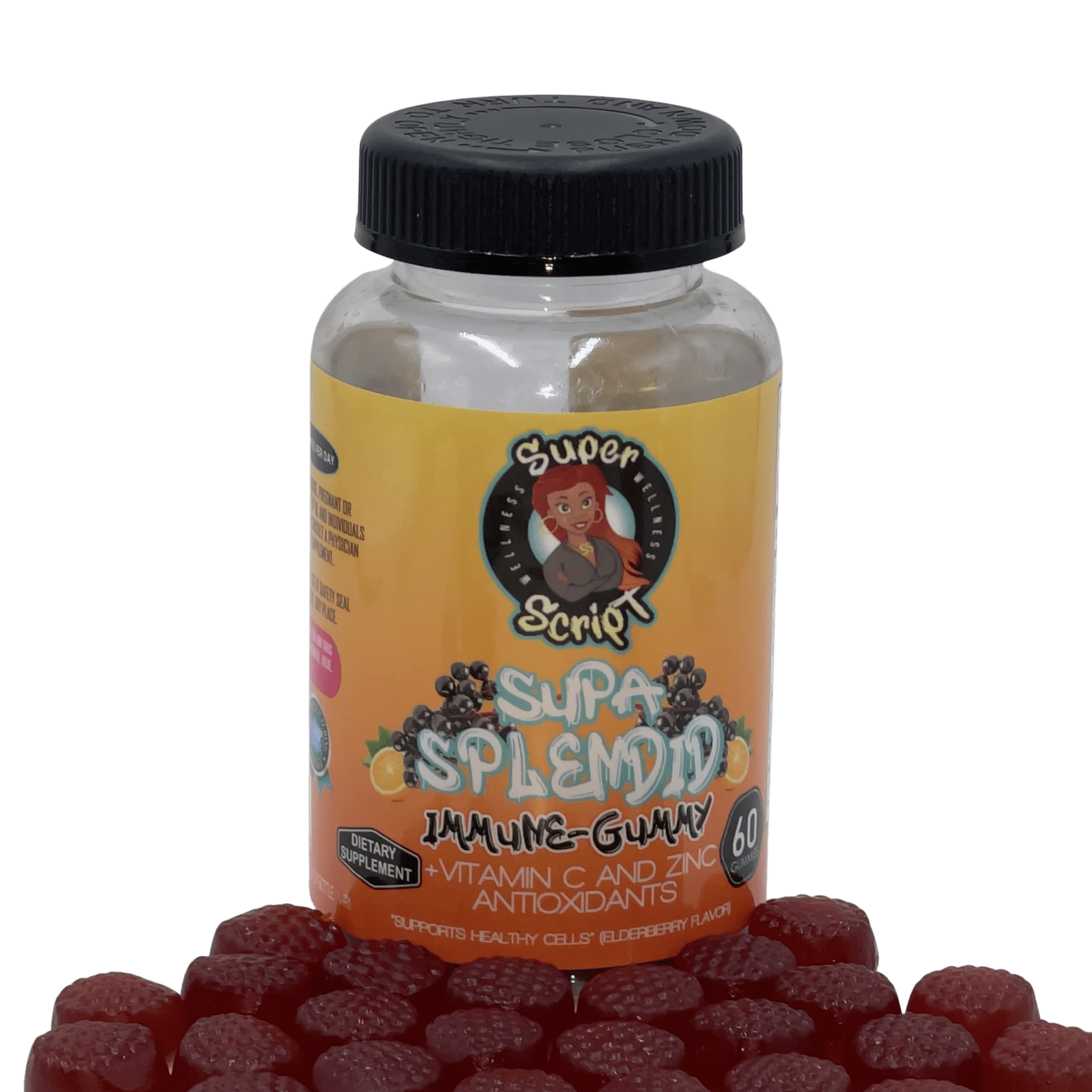 Supa Splendid Immune-Gummy with Elderberry and Vitamin C