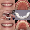 thumbnail image 4 of 2 Pairs Instant Smile Cosmetic Teeth Comfort Superior e Inferior Reutilizable para Adultos Blanqueamiento de la Dentadura, 4 of 5