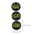 thumbnail image 2 of 2 Rolls Christmas Gold Blocking Bag Sealing Stickers Adhesive Gift Stickers, 2 of 7