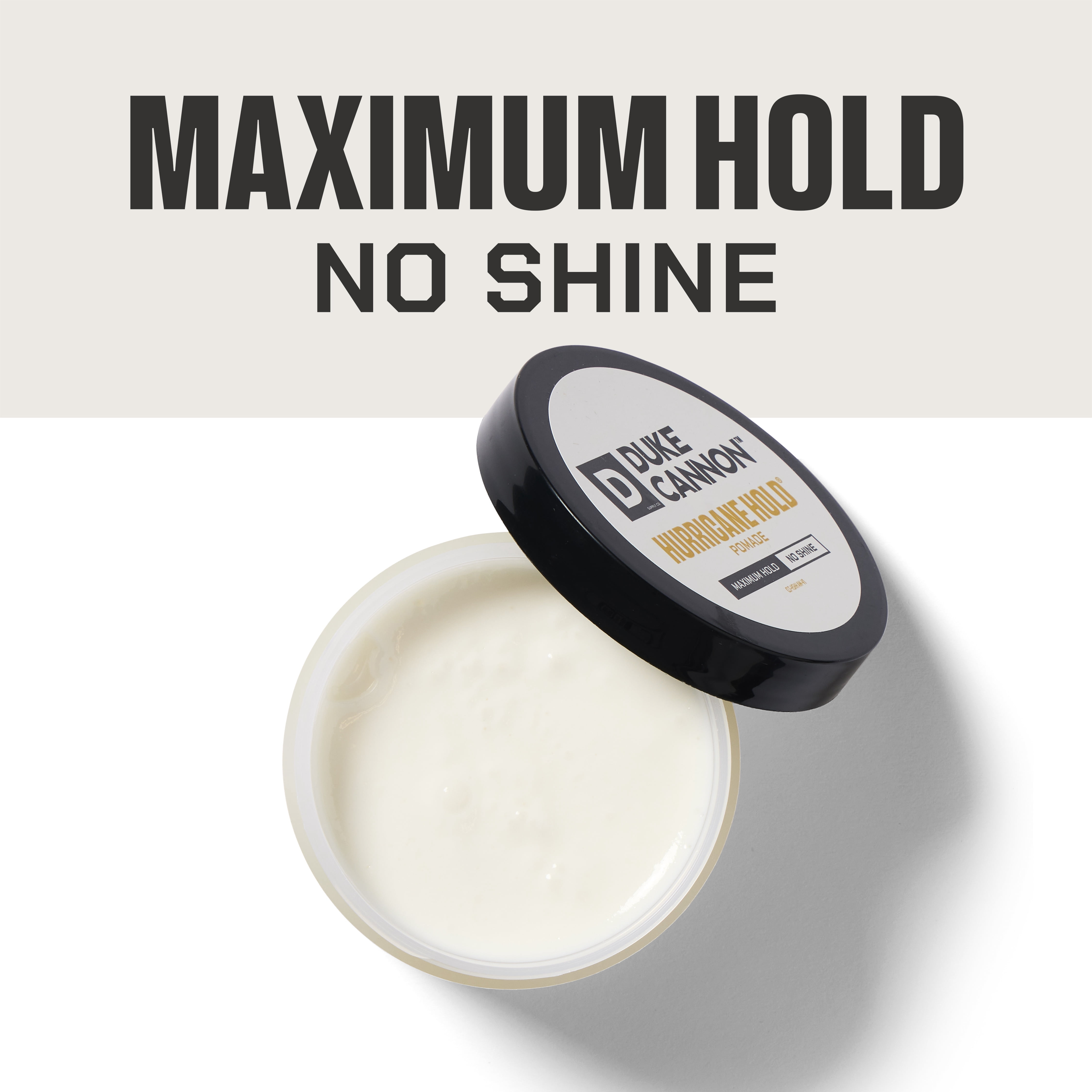 Duke Cannon Hurricane Hold Strong Pomade for Men, Maximum Hold, 2 oz