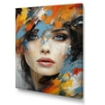 thumbnail image 2 of Designart "Glam Orange Beige composition V" Fashion Wall Art Living Room, 2 of 5