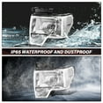 thumbnail image 7 of BRYGHT-Chrome Clear Headlights Assembly Headlamps Pair For 2009-2014 Ford F150 F-150, 7 of 7