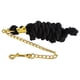 thumbnail image 1 of Cuerda sólida para guiar caballos con cadena, hebilla giratoria, duradera y fácil de usar. Negro 35 m, 1 of 8