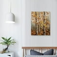 thumbnail image 3 of COMIO  Autumn Birch Trees Abstract Leaves Canvas Wall Art, 3 of 4