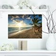 thumbnail image 1 of Beautiful Caribbean Vacation Beach - Large Beach Canvas Wall Art, 1 of 3