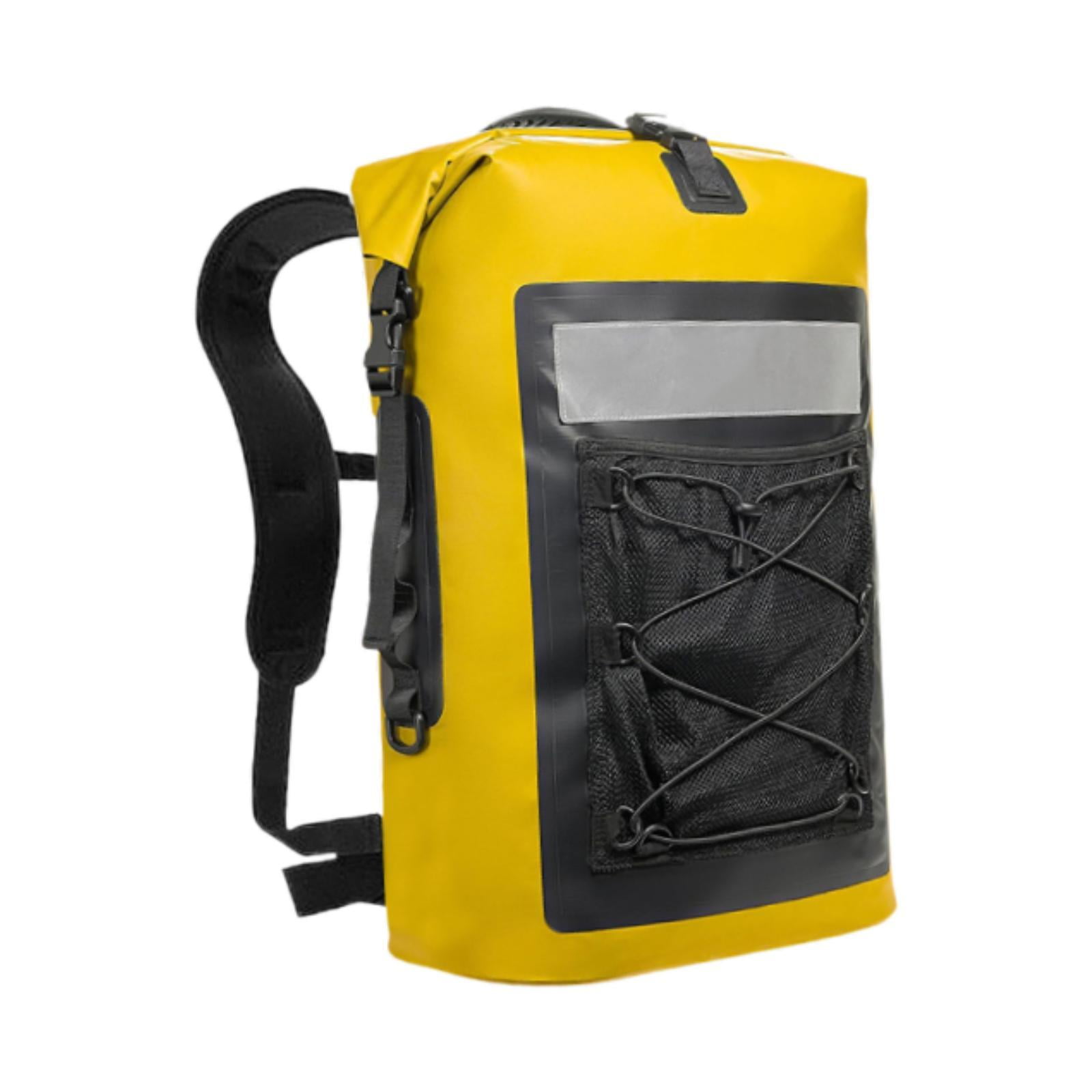 Baoblaze Waterproof Dry Bag Backpack 35L Backpack for Outdoors Boating Beach Yellow