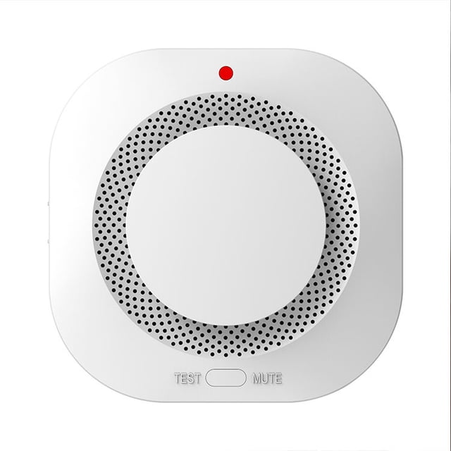 Detector de humo Alarma contra incendios con sensor fotoeléctrico avanzado, detector de humo Wi-Fi, notificaciones con servicio de monitoreo profesional opcional, paquete de 1