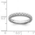 thumbnail image 5 of Sterling Silver Rhodium-plated Patterned Ring, 5 of 6