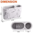 thumbnail image 2 of Organizador de baño SZYRL con soporte para cepillos de dientes, negro y blanco, 2 of 7