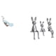 thumbnail image 1 of Escultura Familiar De Pavo Real Y Conejo Majestuoso, Figura Decorativa Para Jardín Y Hogar, Adorno Para Patio, Escritorio, Mesa, Centro De Mesa, Decoración De Gabinete, 1 of 8