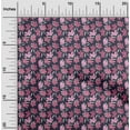 thumbnail image 2 of oneOone Cotton Poplin Dark Blue Fabric Floral Fabric For Sewing Printed Craft Fabric By The Yard 56 Inch Wide, 2 of 5