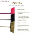 thumbnail image 2 of Kit 1 Trapeador Microfibra Española y 1 Escoba Pelo DE Ángel Color Rosa SANRAM Mango DE Aluminio Elegante, 2 of 8
