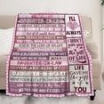thumbnail image 2 of Best Daughter in Law Gifts Ideas, Unique Gifts for Daughter-in-Law, Daughter in Law Birthday Gifts, to My Daughter in Law Gift, Future Daughter in Law Gifts for Christmas Throw Blanket 60"X 50", 2 of 6