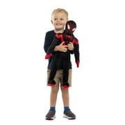 Spider-Man Miles Morales Kids Bedding Plush Cuddle and Decorative Pillow Buddy, Microfiber, Black, Marvel