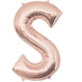 thumbnail image 1 of Anagram 89771 37 in. Letter S Rose Gold Balloon, 1 of 3