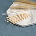 thumbnail image 3 of 1000Pcs Durable Bamboo Toothpicks,Individually Wrapped Toothpicks,Wood Bamboo Individually Wrapped Toothpicks for Appetizers,Food,Barbecue,Fruit,Teeth Cleaning,Party, 3 of 6