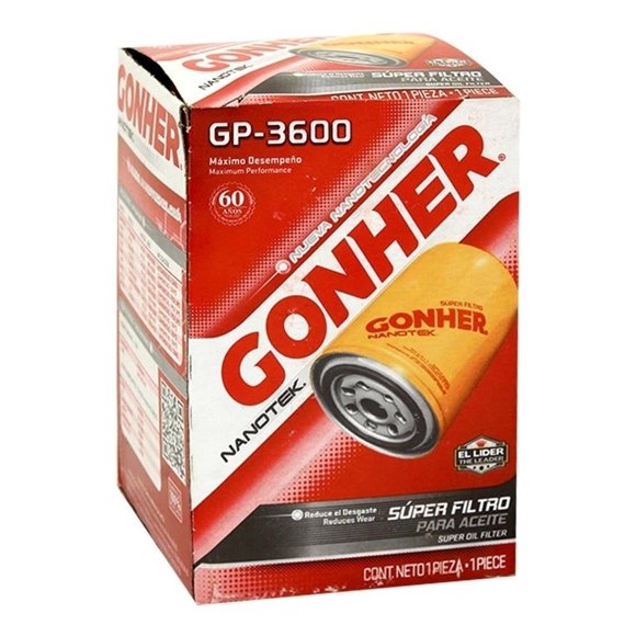 Filtro para Aceite Gonher Nanotek Nanotek GP-3600