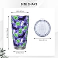 thumbnail image 4 of Fotbe Cute Halloween Pattern 20 oz Tumbler Stainless Steel Vacuum Insulated Coffee Ice Cup Double Wall Travel Flask Leak-proof Coffee Cup-Without Straw, 4 of 8