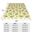 thumbnail image 3 of Vsdgher Kiwi Ice Cream Ultra-Soft Micro flannel Blanket Throw Blankets for Couch Sofa, Bed (4 sizes)-50"x40", 3 of 7