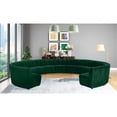 thumbnail image 2 of Meridian Furniture Sectionnel Modulaire 13 Pcs en Velours Vert Limitless, 2 of 7
