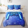 thumbnail image 2 of Castle Fairy Video Game Twin Bedding Sets 7-Piece for Kids Teens Adults,Game Controller Teens Game Bedding Comforter Set Microfiber,Universe Galaxy Geometric Honeycomb Breathable Sheet Sets, 2 of 8