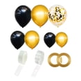 thumbnail image 3 of Billuyoard 110 Uds conjunto de globos de fiesta globos decoración de fiesta de cumpleaños globos de aire de látex de oro negro decoración del hogar con Kits de decoración para fiestas Billuyoard HA006497-00, 3 of 6