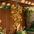 thumbnail image 4 of Artificial Petunia Hanging Vines Fake Silk Flowers for Outdoor Wall Porch Balcony, 4 of 7