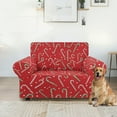 thumbnail image 5 of XYZCANDO Christmas Candy Cane Stretch Armchair Slipcover Universal Sofa Covers for Living Room Dogs Pet Furniture Protection Polyester Armchair Slipcovers with Anti Slip Foam Sticks, 5 of 6