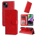 thumbnail image 5 of Funda tipo cartera GANGXUN para iPhone 14 , diseño girasol, cuero PU, soporte, cierre magnético, tarjetero, 5 of 5