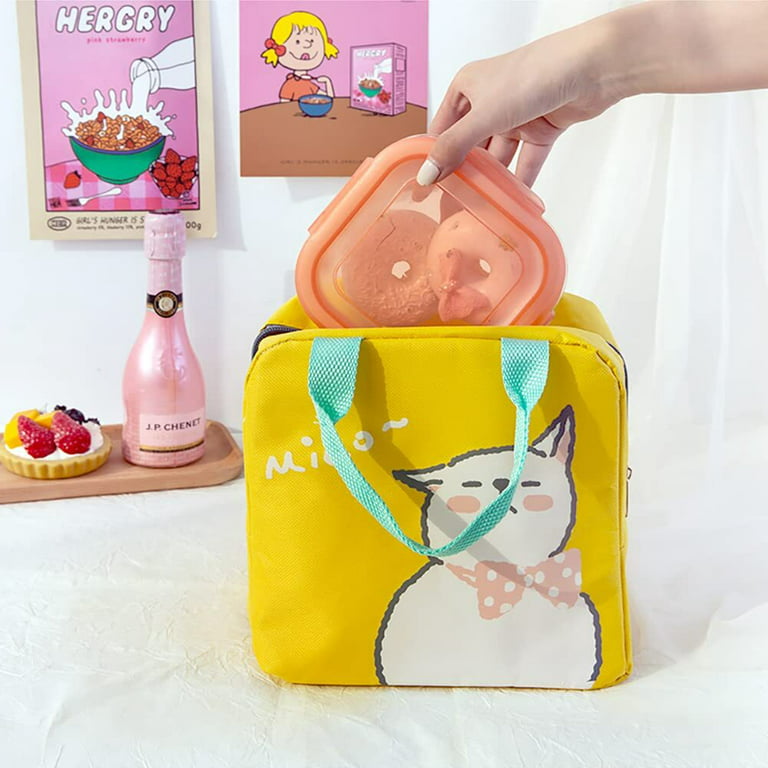 Dengjunhu Kawaii Lunch Bag for Girls Lunch Box Insulated Cute