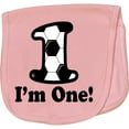 thumbnail image 2 of Inktastic First Birthday Soccer 1 Year Old Boy Baby Burp Cloth, 2 of 3