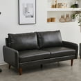 thumbnail image 5 of Hybition Modern Sofa Faux Leather Couch for Living Room Office Dark Gray, 5 of 9