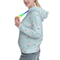 thumbnail image 2 of Picia Milk Tea1 Pattern Casual Women's Hoodie, Hooded Sweatshirt with Kangaroo Pocket, Comfortable Pullover with Eye-catching Drawstrings-X-Large, 2 of 7