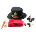 thumbnail image 3 of 14 Pcs Snowman Decorating Kit Snowman Making Dressing Set Hat Scarf Eyes Mouth Button Nose Accessories, 3 of 9