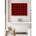 thumbnail image 6 of Red Black Plaid Wall Art for Living Room,Canvas Picture Wall Decor for Bathroom Bedroom,Vintage Farmhouse Abstract Buffalo Check Painting Artwork for Office Kitchen Hallway Dining Room Decor 12"x16", 6 of 8