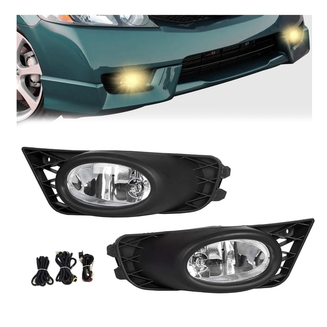 Faros antiniebla ECOTRIC para Honda Civic 4DR Sedan 2009-2011
